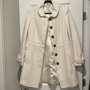 Cream peacoat